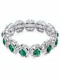Charter Club Crystal and Stone Stretch Bracelet