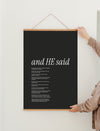 Poster: And He Said- Beatitudes