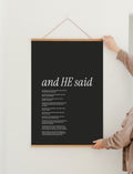 Poster: And He Said- Beatitudes