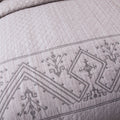 DaDa Bedding Whimsical Lavender Grey Cottage Soft Quilted Coverlet Bedspread Set (JHW866)