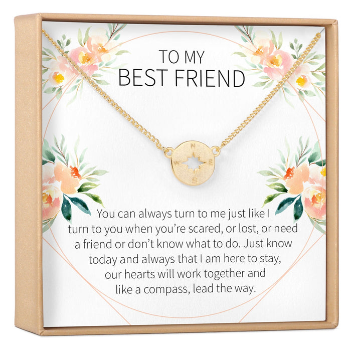 Best Friend Compass Necklace