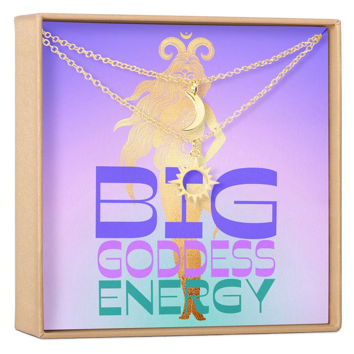 Best Friends Sun and Moon Pendants Necklace Set