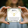 Besties Christmas Elephant Necklace Set