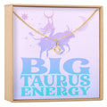 Big Taurus Energy Zodiac Necklace