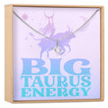 Big Taurus Energy Zodiac Necklace