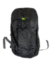 Black polyester day pack