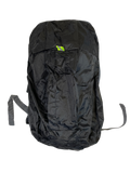 Black polyester day pack