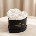 Baby Heart Black Box | White Roses