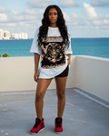 G West Blacksmith Forge Of Titans Oversized Women's T-Shirt