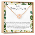 Bonus Mom Compass Pendant Necklace