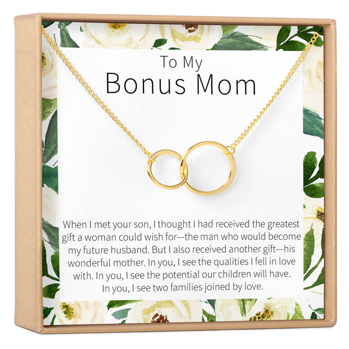 Bonus Mom Double Circles Necklace