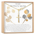 Bonus Mom Infinity Cross  Necklace