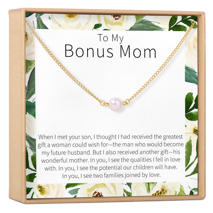 Bonus Mom Pearl Necklace