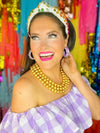 BRIANNA CANNON - 
3 Strand Gold Beaded Brianna Necklace