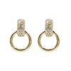 Brianna Cannon - Clear Crystal & Gold Knocker Earrings