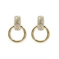 Brianna Cannon - Clear Crystal & Gold Knocker Earrings