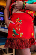 Brianna Cannon-Muy Caliente Chili Pepper Skirt/Skort