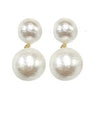 Brianna Cannon - Pearl Double Drop Earrings