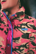 Brianna Cannon Pink Camo Pile Fleece Jacket