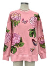 Brianna Cannon- Pink Peony Sweatshirt