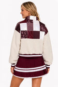 Brianna Cannon Texas A&M Patchwork Sherpa Jacket