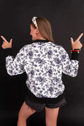Brianna Cannon • TEXAS TECH FLORAL TOILE SWEATSHIRT