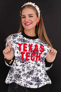 Brianna Cannon • TEXAS TECH FLORAL TOILE SWEATSHIRT