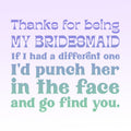 Bridesmaids Double Circle Necklace Spa Gift Box
