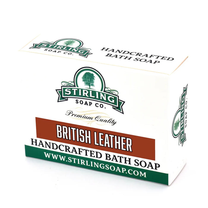 Stirling Soap Co. British Leather Bath Soap 5.5 Oz