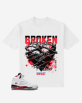 G West Broken Heart Oversized T-Shirt Mens