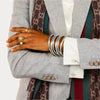 Budhagirl Silver All Weather Bangles® (Set of 6) - Serenity Prayer