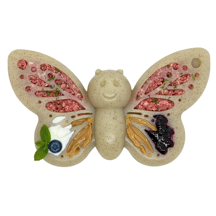 Butterfly Nylon Chew & Enrichment Toy | 2-in-1 for Aggressive Chewers | SodaPup