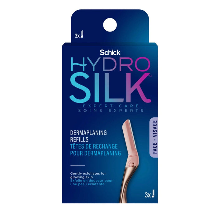 Schick Hydro Silk Dermaplaning Refills, 3 Count