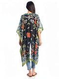 Karen Kane Womens Textured Floral Kimono, OS