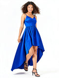 B Darlin Juniors High-Low Dress ,Royal Blue, Size  1/2