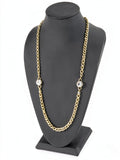 Charter Club Crystal and Large Link 36inches Strand Necklace
