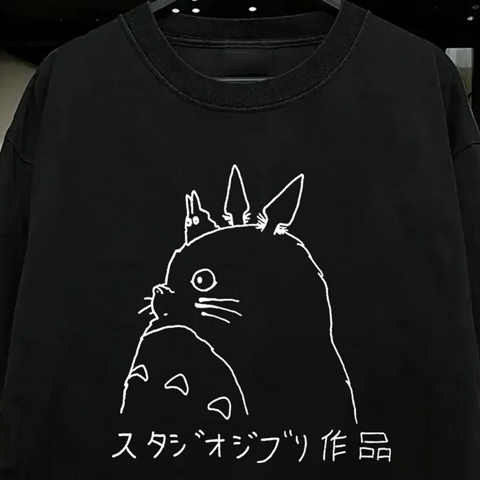 99 My Neighbor Totoro Vintage Black T-Shirt