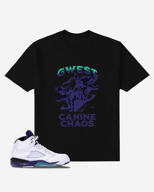 G West Canine Chaos Oversized T-Shirt Mens