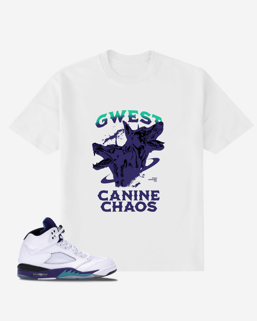 G West Canine Chaos Oversized T-Shirt Mens