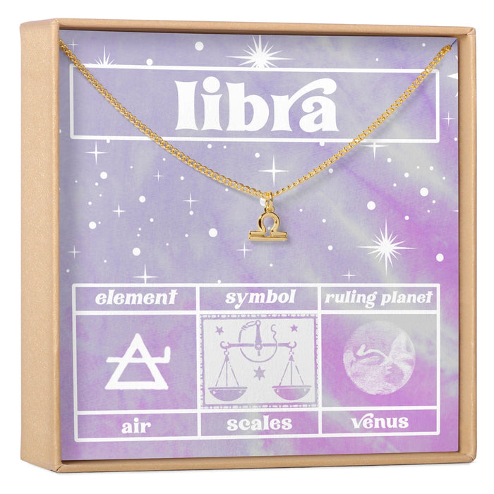 Celestial Libra Zodiac Necklace