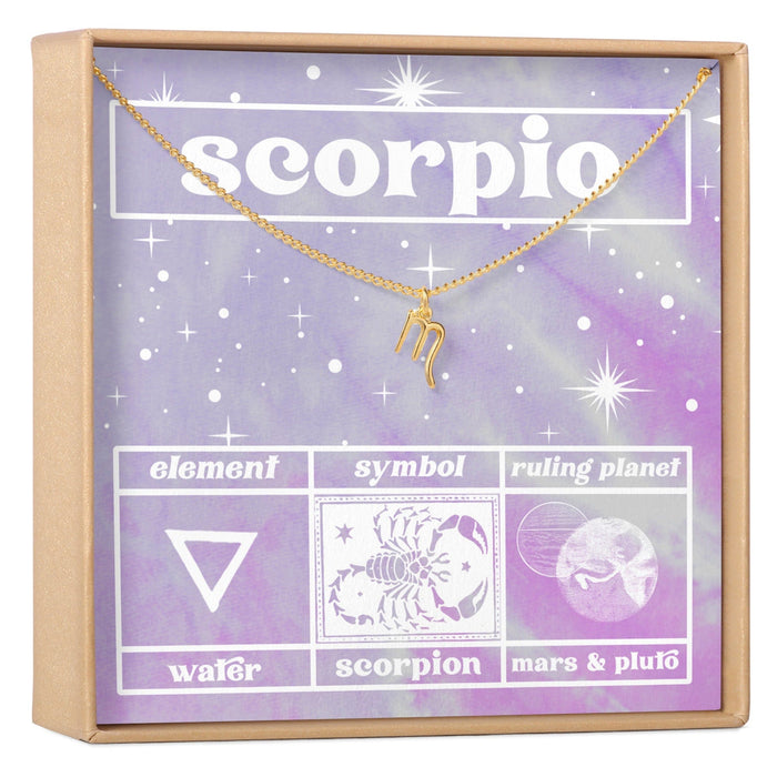 Celestial Scorpio Zodiac Necklace