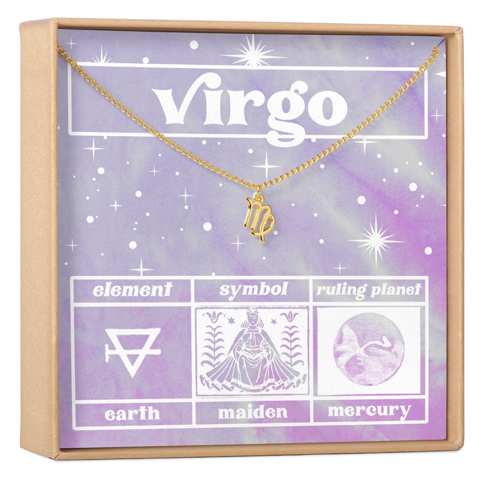 Celestial Virgo Zodiac Necklace