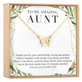 Christmas Gift for Aunt Butterfly Pendant Necklace