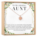 Christmas Gift for Aunt Lotus Necklace