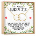 Christmas Gift for Cleaners Interlocking Circles Necklace