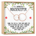 Christmas Gift for Cleaners Interlocking Circles Necklace