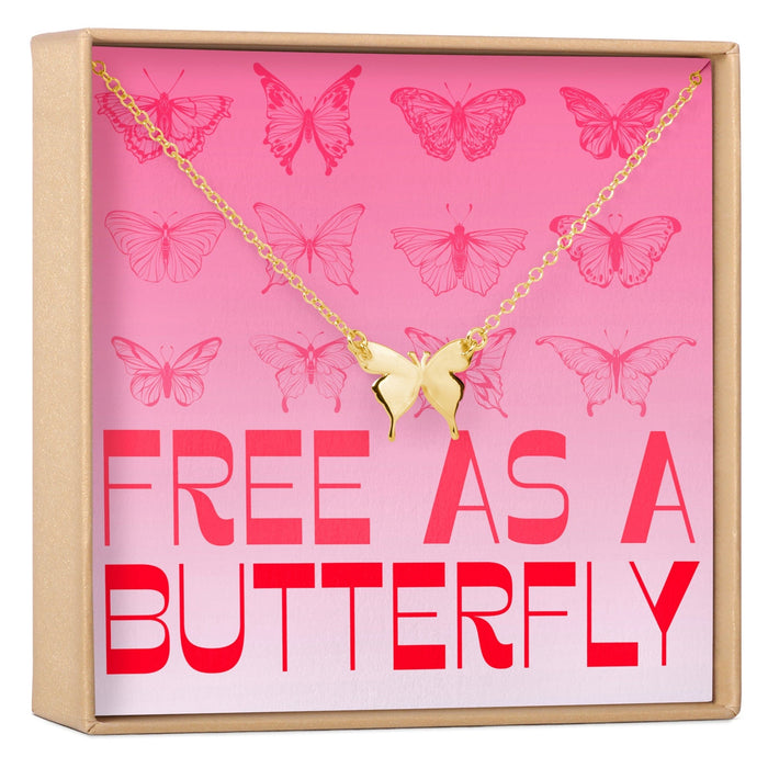 Christmas Gift for Daughter Butterfly Pendant Necklace