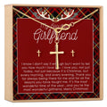 Christmas Gift for Girlfriend Cross earring and Necklace Set Jewelry Set