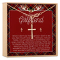 Christmas Gift for Girlfriend Cross earring and Necklace Set Jewelry Set