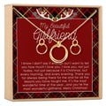 Christmas Gift for Girlfriend Linked Circles Earring and Necklace Jewelry Set